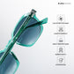 Leh Lucent - Cyber Green Square Sunglasses - RB2646