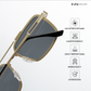 Ironline - Black Gold Squared Aviator Sunglasses - RB2678BG