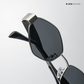 Astral Edge - Silver Black Hexagon Sunglasses - RB2628