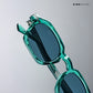 Leh Lucent - Cyber Green Square Sunglasses - RB2646