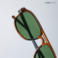 Coonoor Crest - Citrus Field Aviator Sunglasses - RB2696