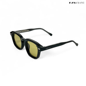 Vortex Shades - Yellow Black Square Sunglasses - RB2537