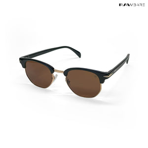 Delhi Daze - Burnt Loft Clubmaster Half Rim Sunglasses - RB2559