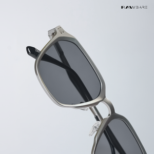 Kalt - Silver Black Rounded Square Sunglasses - RB2680SB