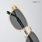 Rivet - Black Gold Rounded Square Sunglasses - RB2682BG