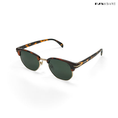 Delhi Daze - Pine Haze Clubmaster Half Rim Sunglasses - RB2560