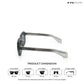 Howrah Haze - Grey Square Sunglasses - RB2576