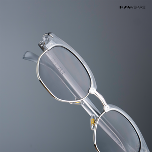 Delhi Daze - Pebble Clubmaster Half Rim Sunglasses - RB2561
