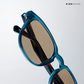 Coorg Cove - Terra Blue Square Sunglasses - RB2710