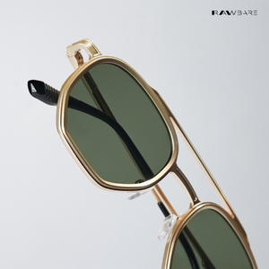 Aeri - Green Gold Hexagon Sunglasses - RB2677GG