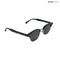 Lucknow Lush - Shadow Silver Polarized Clubmaster Half Rim Sunglasses - RB2658