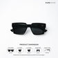 Kolkata Chrome - Metro Black Square Sunglasses - RB2648