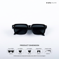 Rogue Shades - All Black Rectangle Sunglasses - RB2531