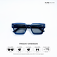 Boxy Bold 2.0 - Blue Crest Square Sunglasses - RB2603