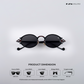 Jaisalmer Glow - Cherry Coal Polarized Oval Sunglasses - RB2664