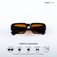 Bombay Breeze - Midnight Pop Rectangle Sunglasses - RB2545