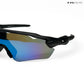 Swift - Black Blue Polarized Wrap Around Sunglasses - RB2512