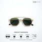 Aeri - Green Gold Hexagon Sunglasses - RB2677GG