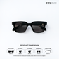 Pune Prism - Endless Night Square Sunglasses - RB2579