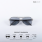 Patiala Drop - Stone Dust Geometric Aviator Sunglasses - RB2542
