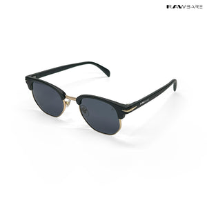 Delhi Daze - Matte Black Clubmaster Half Rim Sunglasses - RB2558