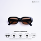 Allure - Dark Hazel Rectangle Sunglasses - RB2521