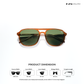 Coonoor Crest - Citrus Field Aviator Sunglasses - RB2696