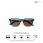 Coorg Cove - Terra Blue Square Sunglasses - RB2710