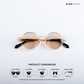 Pondy Palette - Lemon Blush Round Sunglasses - RB2552