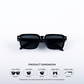 Rogue Shades - All Black Rectangle Sunglasses - RB2531