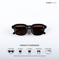 Vortex Shades - Black Brown Square Sunglasses - RB2673
