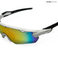 Swift - White Orange Polarized Wrap Around Sunglasses - RB2513