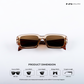 Morjim Muse - Brown Out Rectangle Sunglasses - RB2554