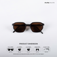 Tawi Gaze - Mudstone Angular Hexagon Sunglasses - RB2572