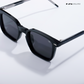 Quadra - Black Polarized Square Sunglasses - RB2411