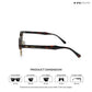 Lucknow Lush - Espresso Gild Polarized Clubmaster Half Rim Sunglasses - RB2659