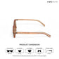 Sol - Amber Rectangle Sunglasses - RB2466