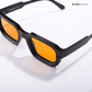 Vintage Cube - Black Yellow Rectangle Sunglasses - RB2437