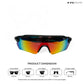 Swift - Red Orange Polarized Wrap Around Sunglasses - RB2515