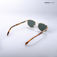 Jodhpur Noir - Sage Spark Geometric Sunglasses - RB2670