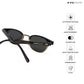Lucknow Lush - Espresso Gild Polarized Clubmaster Half Rim Sunglasses - RB2659