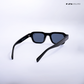 Lilrecta - All Black Rectangle Sunglasses - RB2524