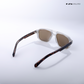 Glare - Cheetah Polarized Rectangle Sunglasses - RB2323