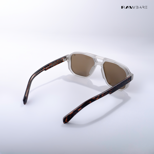 Glare - Cheetah Polarized Rectangle Sunglasses - RB2323
