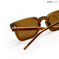 Quadra - Brown Polarized Square Sunglasses - RB2428