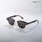 Lucknow Lush - Espresso Gild Polarized Clubmaster Half Rim Sunglasses - RB2659
