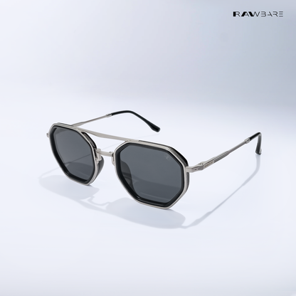 Luno - Silver Black Squoval Sunglasses - RB2688SB