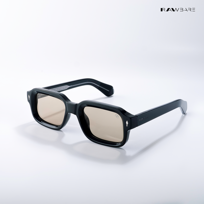 Angular Aura - Dusky Olive Polarized Rectangle Sunglasses - RB2449