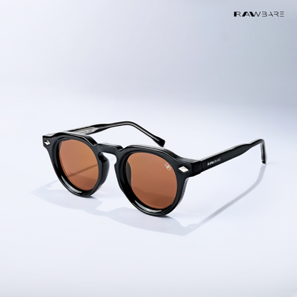 Groove - Brown Black Round Sunglasses - RB2750