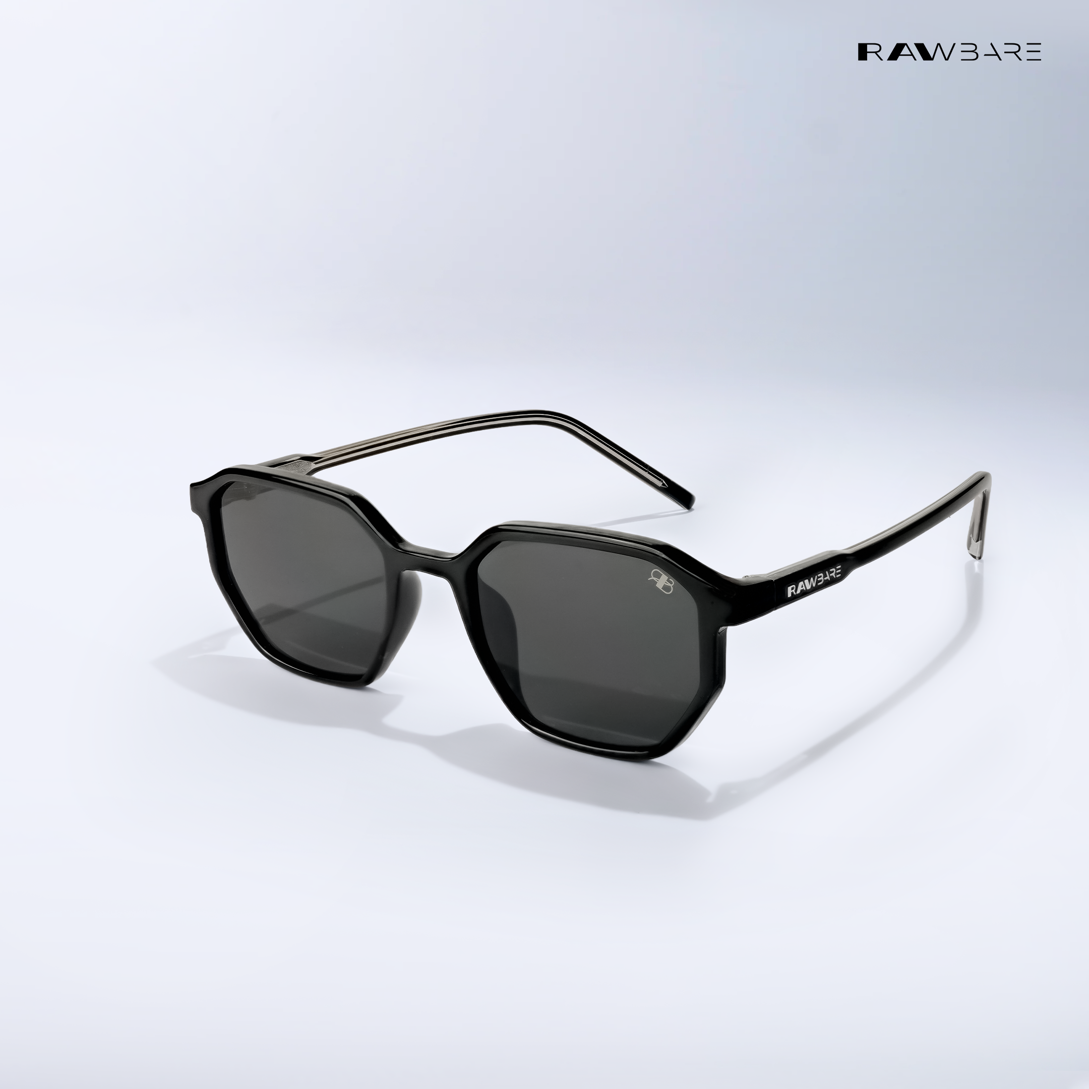 Tawi Gaze - Dark Wave Angular Hexagon Sunglasses - RB2605 — Rawbare